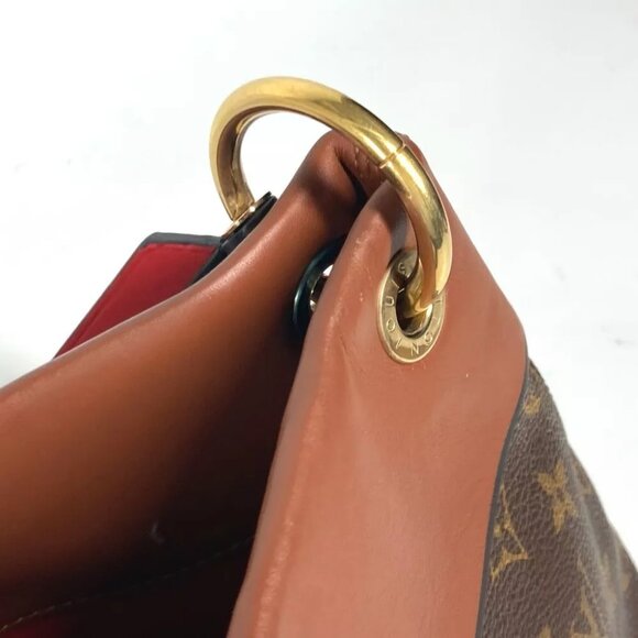 LOUIS VUITTON M43157 Monogram Tuile Reevess Shoulder 2WAY Bag Hand Bag Brown - Picture 11 of 16